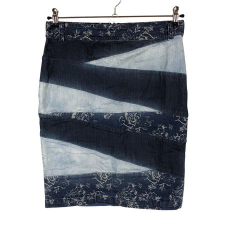 Unisex Cream - Denim skirt, size 40 - Blue ()