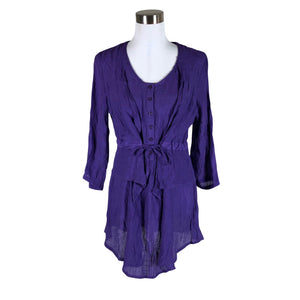 Unisex Choise - Schiffon dress, size 40 - Violet (1)