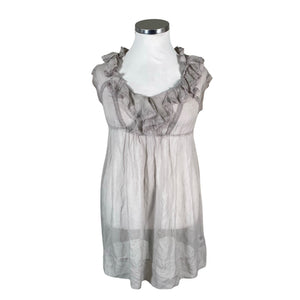 Unisex Patrizia Pepe - Schiffon dress, size 42 - Gray (1)