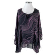 Unisex Tricana - Schiffon tunic, size 44 - Black ()