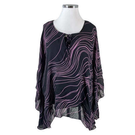 Unisex Tricana - Schiffon tunic, size 44 - Black ()