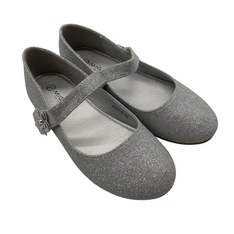 Unisex Migant - Festive ballerinas, size 31 - Silver (2)