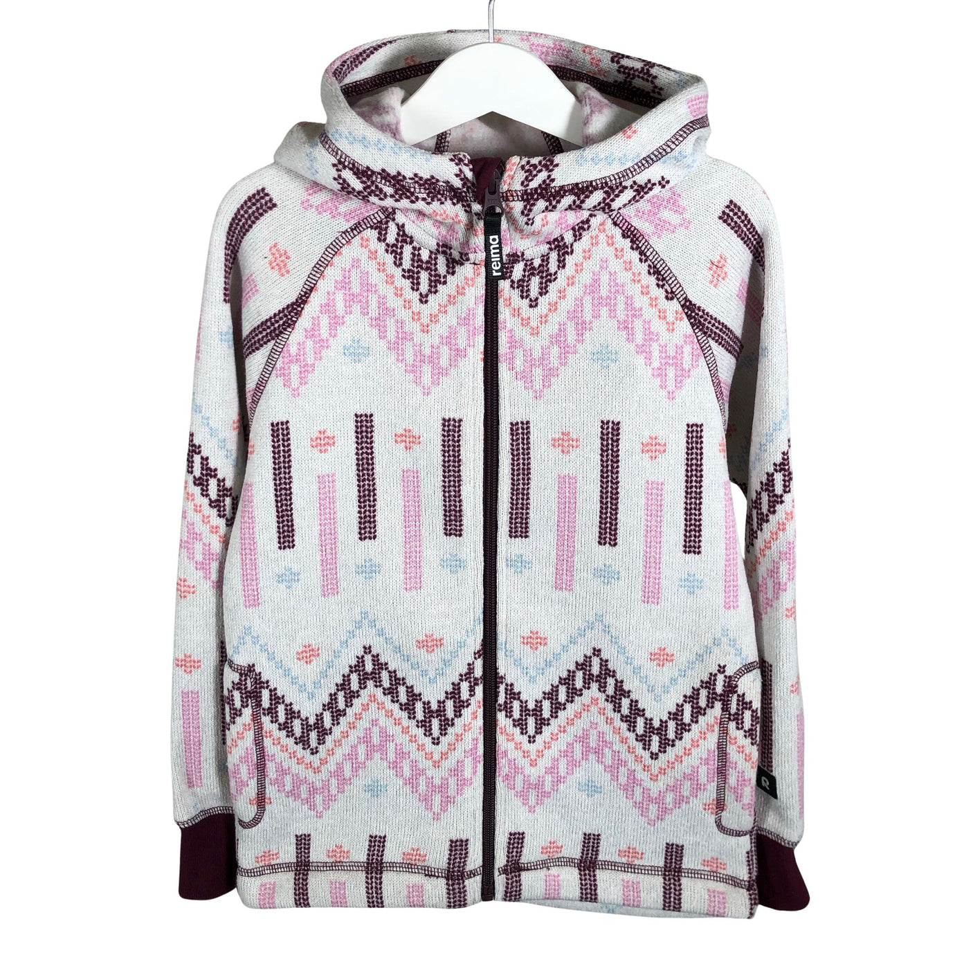 Unisex Reima - Fleece jacket, size 122 - 128 - White (1)