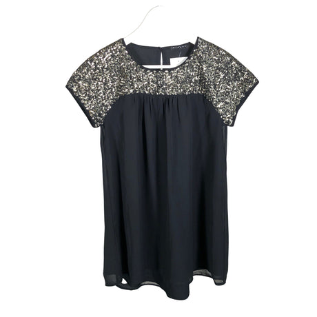 Unisex Sisley - Schiffon dress, size 158 - 164 - Black ()