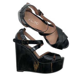 Unisex Aldo - Wedge sandals, size 37 - Black (1)