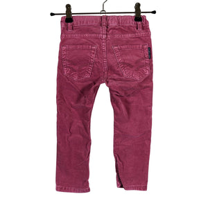 Unisex Polarn O. Pyret - Velvet pants, size 86 - 92 - Pink (2)