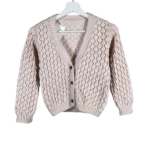 Unisex Handmade - Cardigan, size 152 - 158 - Natural white (1)