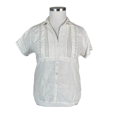 Unisex Mosaic - Short-sleeved blouse, size 42 - Natural white ()