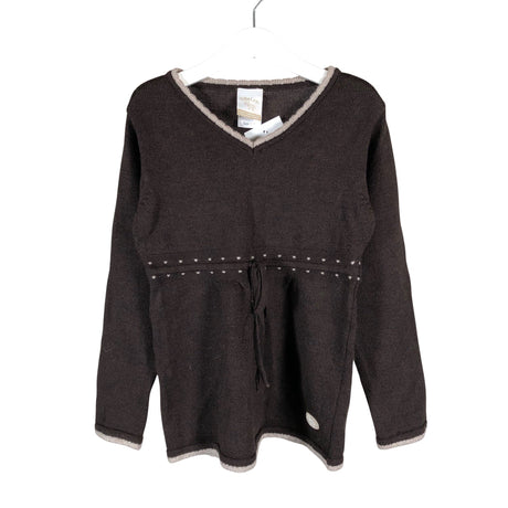 Unisex LilleLam - Knit tunic, size 122 - 128 - Brown ()