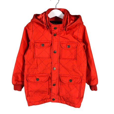 Unisex Mini Rodini - Quilted jacket, size 104 - 110 - Orange ()