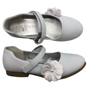Unisex Happy Girls by Eisend - Festive ballerinas, size 33 - White (1)