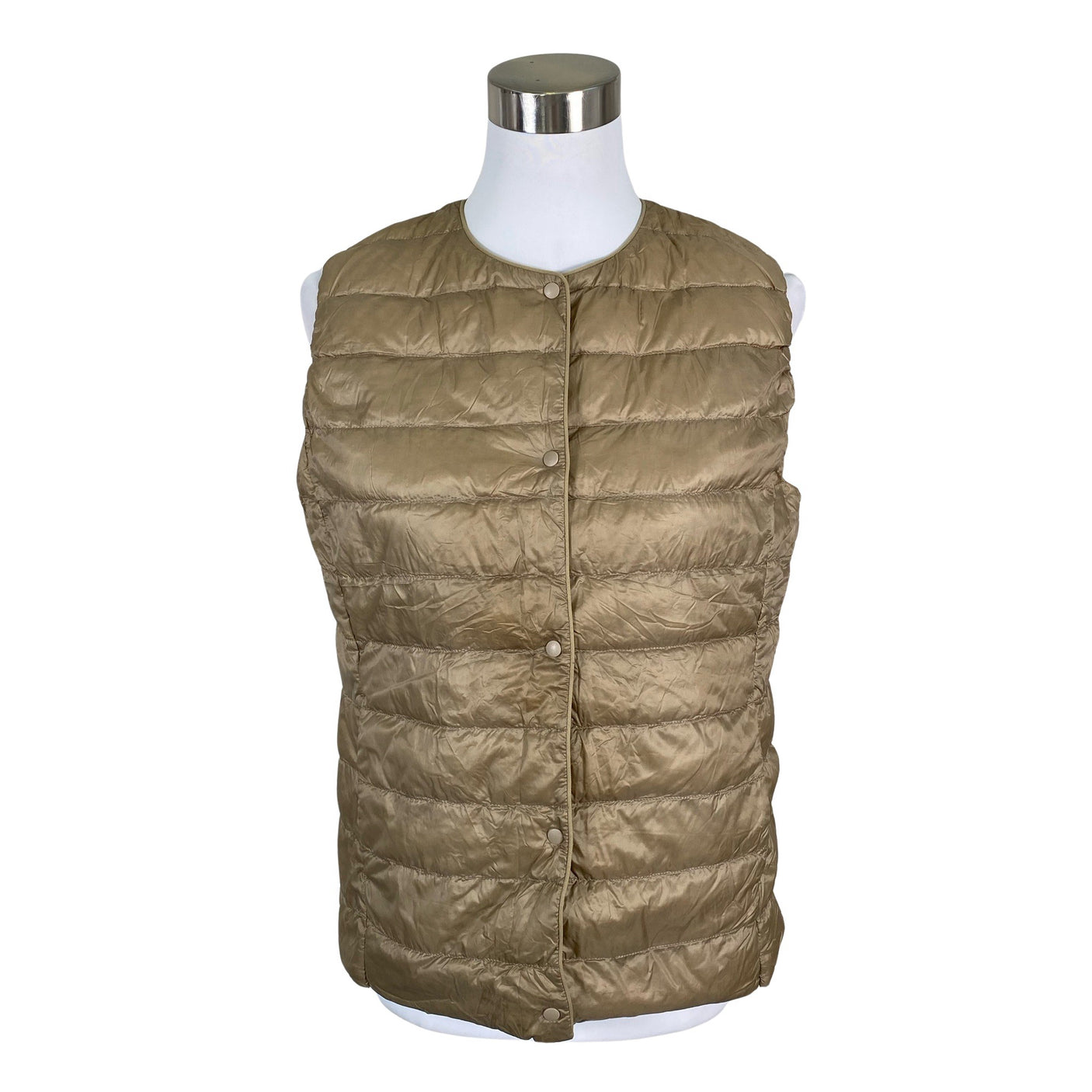 Unisex Uniqlo - Winter vest, size 38 - Beige (1)