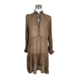 Unisex Second Female - Schiffon dress, size 36 - Brown ()