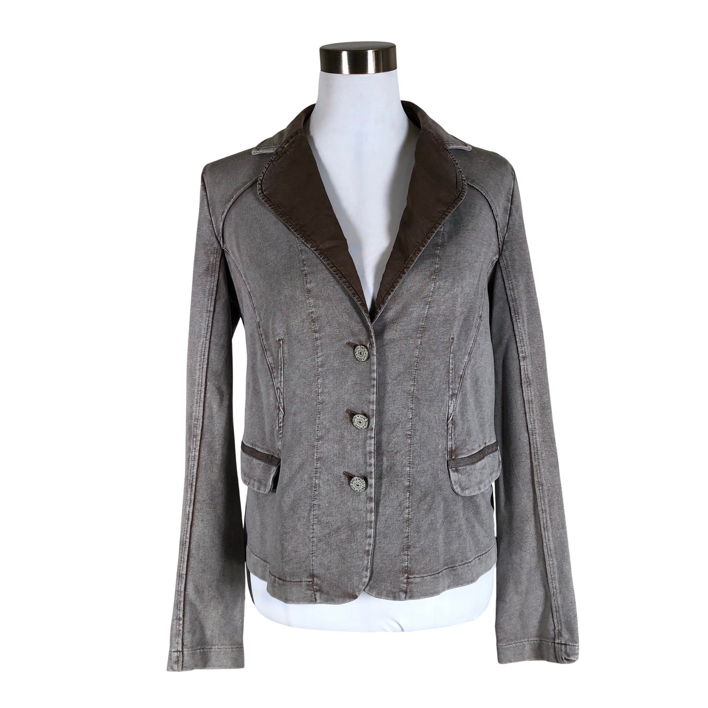 Unisex Sandwich - Sweat jacket, size 38 - Brown (1)