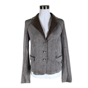 Unisex Sandwich - Sweat jacket, size 38 - Brown (1)
