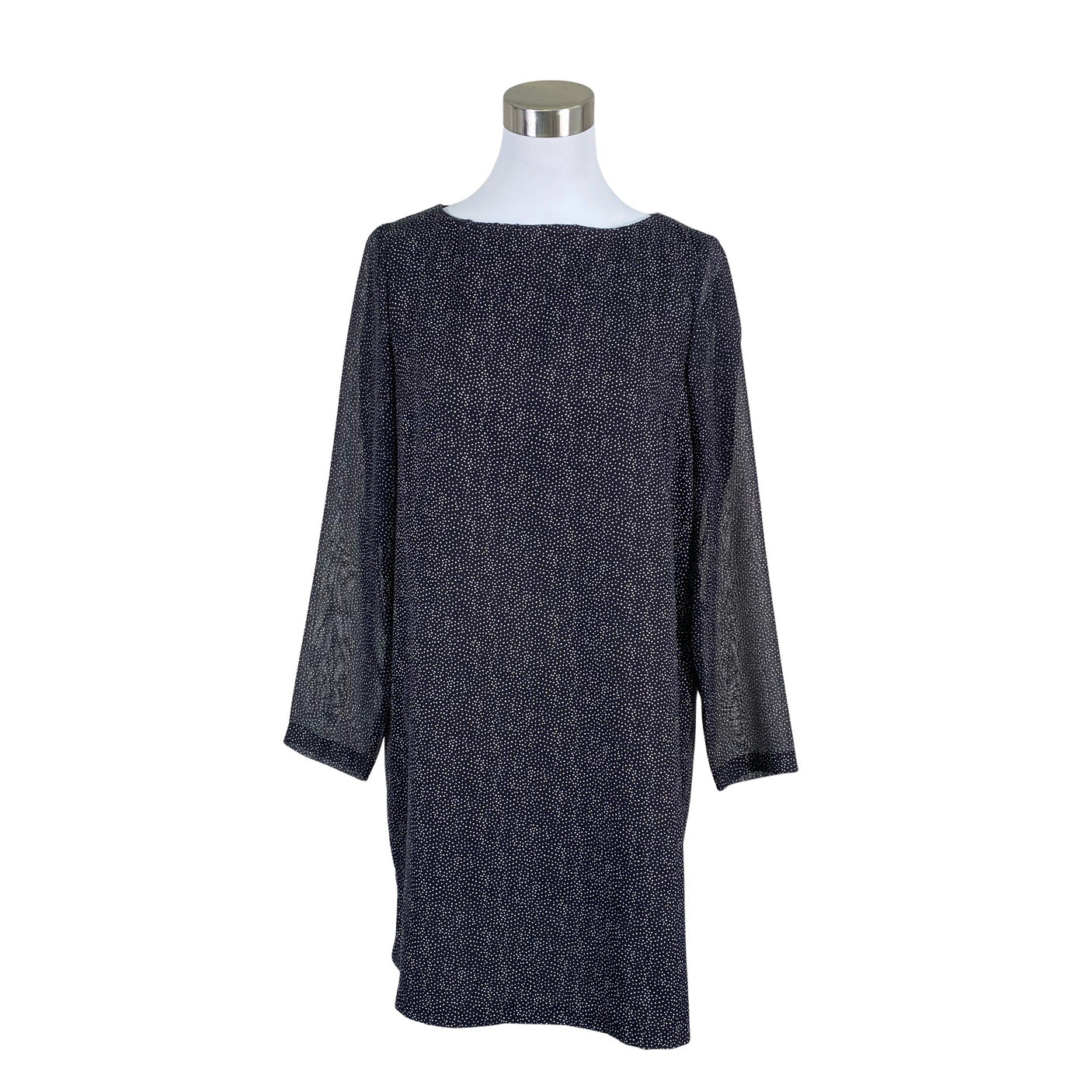 Unisex Benetton - Schiffon dress, size 38 - Black (1)