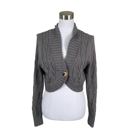 Unisex O.I.S - Knit bolero jacket, size 36 - Gray ()