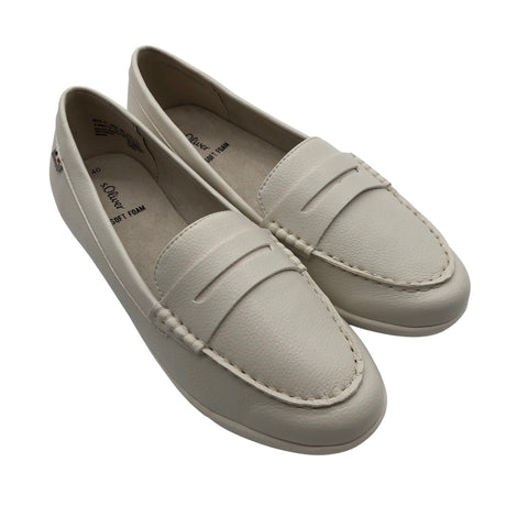 Unisex s.Oliver - Loafers, size 40 - Natural white (2)