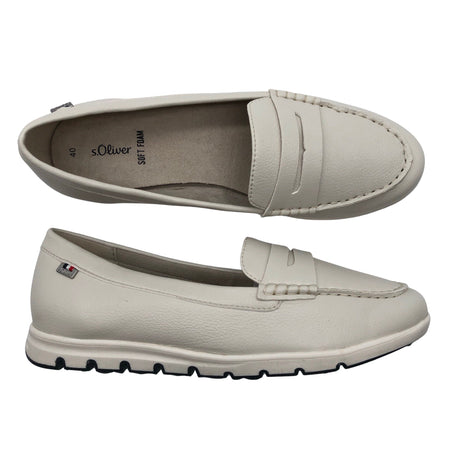 Unisex s.Oliver - Loafers, size 40 - Natural white ()