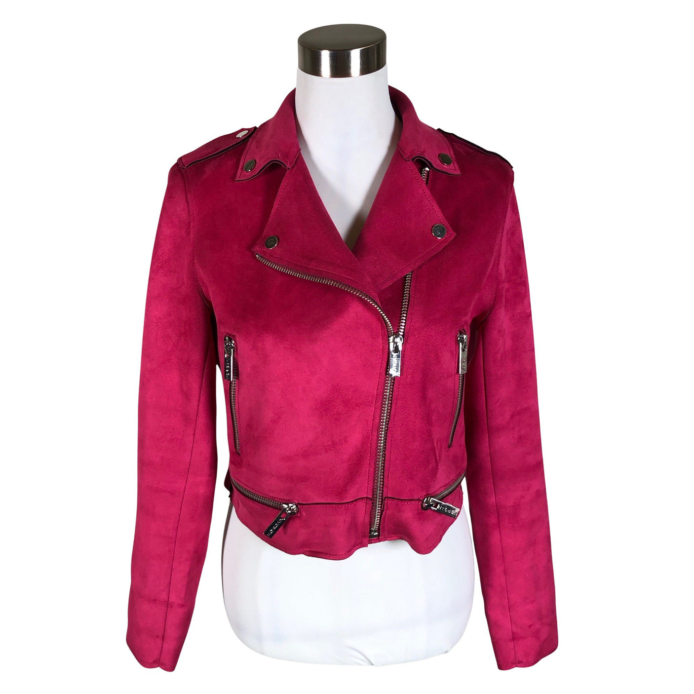 Unisex Morgan - Leather jacket, size 40 - Pink (1)