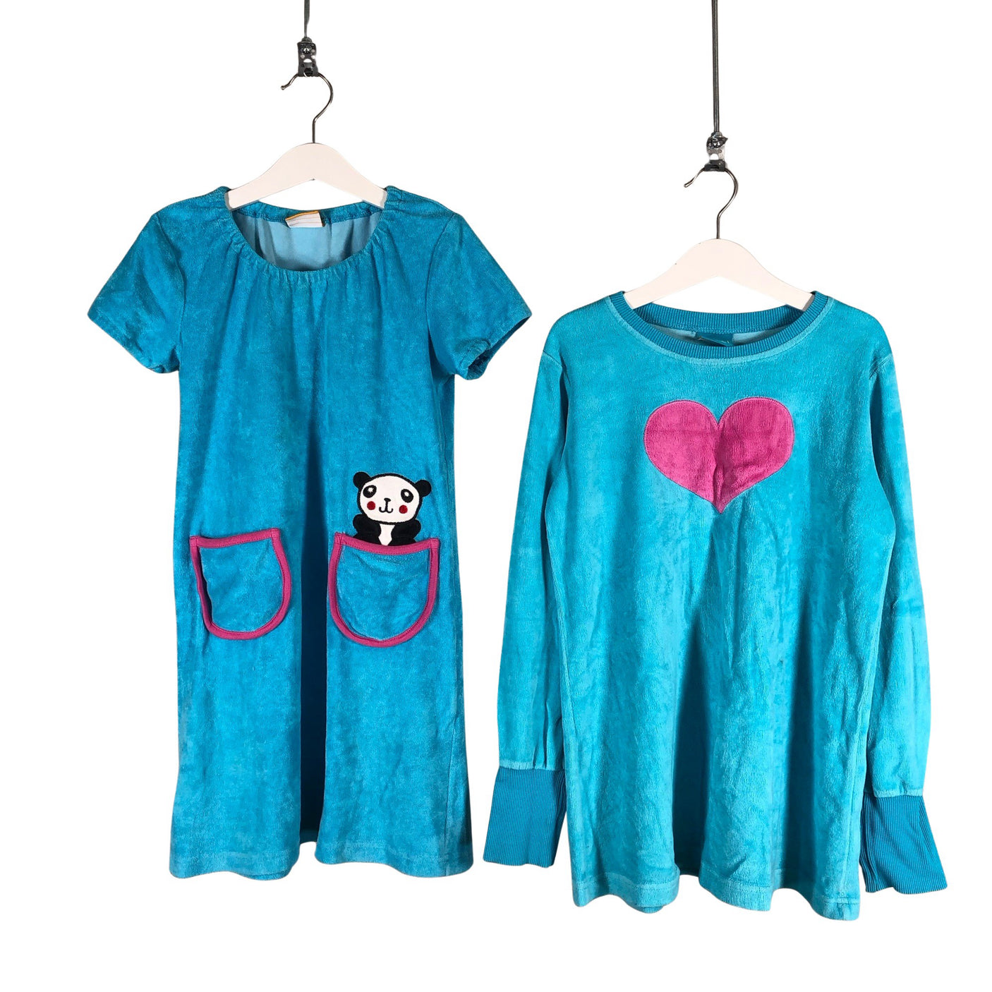 Unisex me&i - Sweatshirt dress, size 134 - 140 - Turquoise (1)
