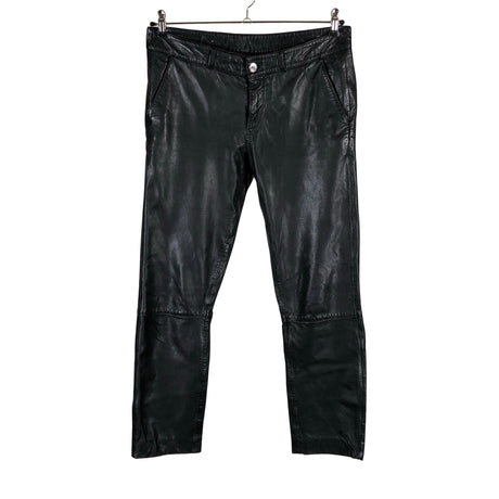 Unisex Ouì - Leather pants, size 38 - Black ()