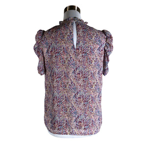 Unisex Neo Noir - Short-sleeved blouse, size 36 - Violet (2)