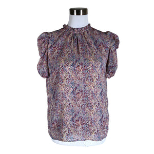 Unisex Neo Noir - Short-sleeved blouse, size 36 - Violet (1)