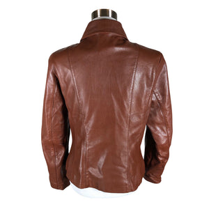 Unisex O.I.S - Leather jacket, size 38 - Brown (2)