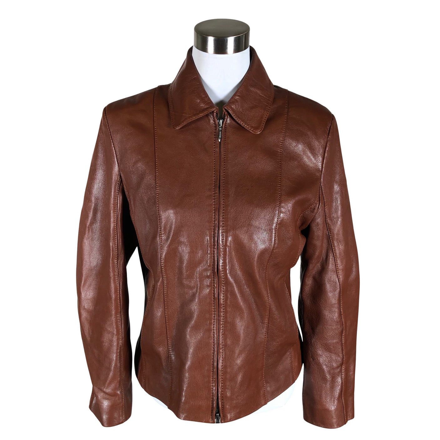 Unisex O.I.S - Leather jacket, size 38 - Brown (1)
