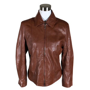 Unisex O.I.S - Leather jacket, size 38 - Brown (1)