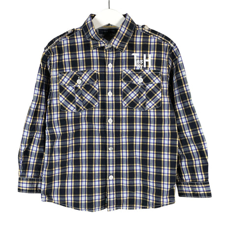 Unisex Tommy Hilfiger - Collared shirt, size 110 - 116 - Black ()