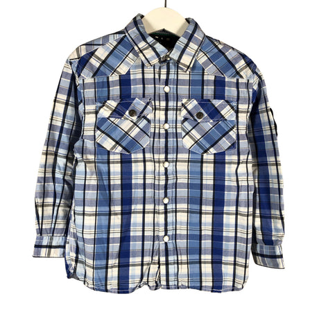 Unisex Tommy Hilfiger - Collared shirt, size 104 - 110 - Blue ()
