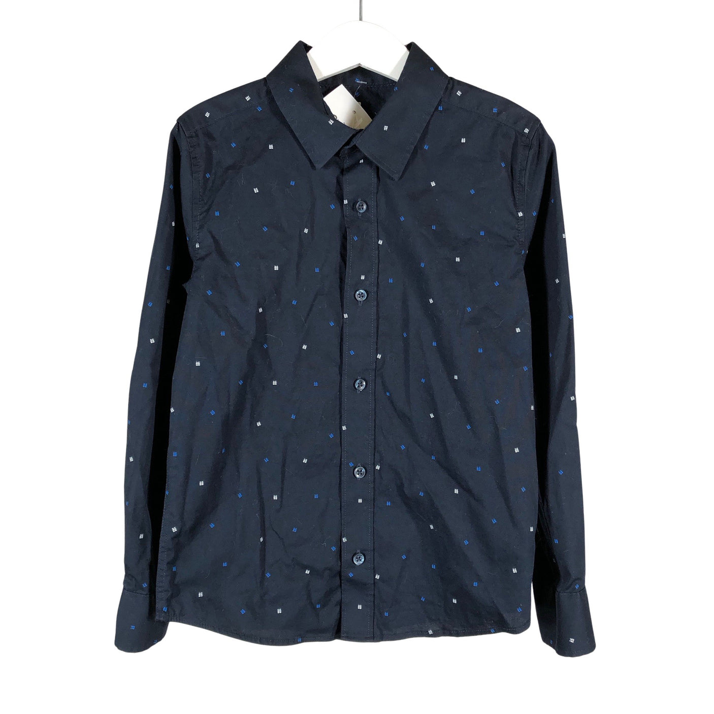 Unisex We Fashion - Collared shirt, size 122 - 128 - Blue (1)