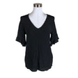 Unisex Sud express - Short-sleeved blouse, size 38 - Black ()