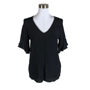Unisex Sud express - Short-sleeved blouse, size 38 - Black (1)
