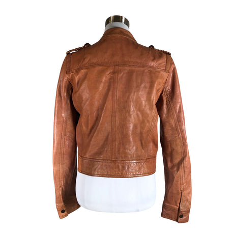 Unisex Michael Kors - Leather jacket, size 38 - Brown (2)