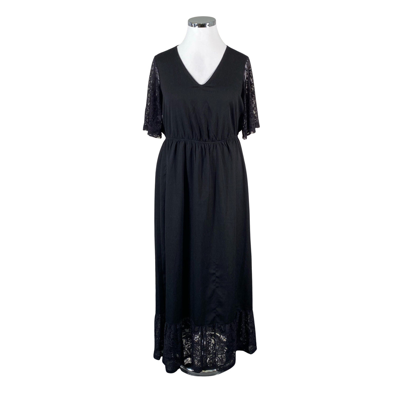 Unisex Junarose - Schiffon dress, size 42 - Black (1)