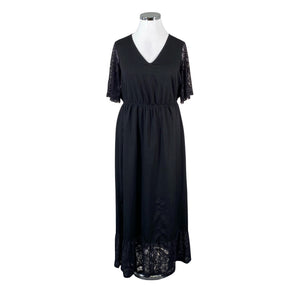 Unisex Junarose - Schiffon dress, size 42 - Black (1)