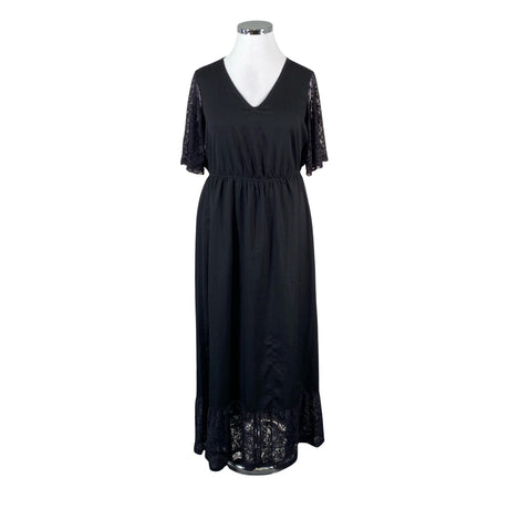 Unisex Junarose - Schiffon dress, size 42 - Black ()