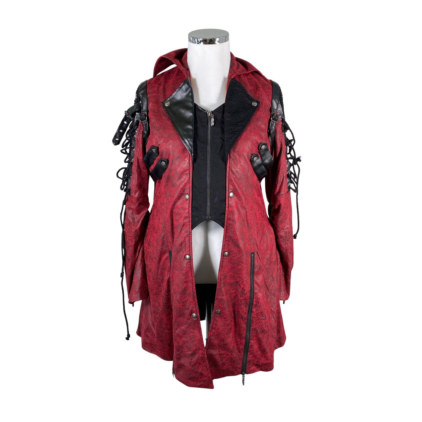 Unisex Punk Rave - Outdoor jacket, size 44 - Wine red (1)