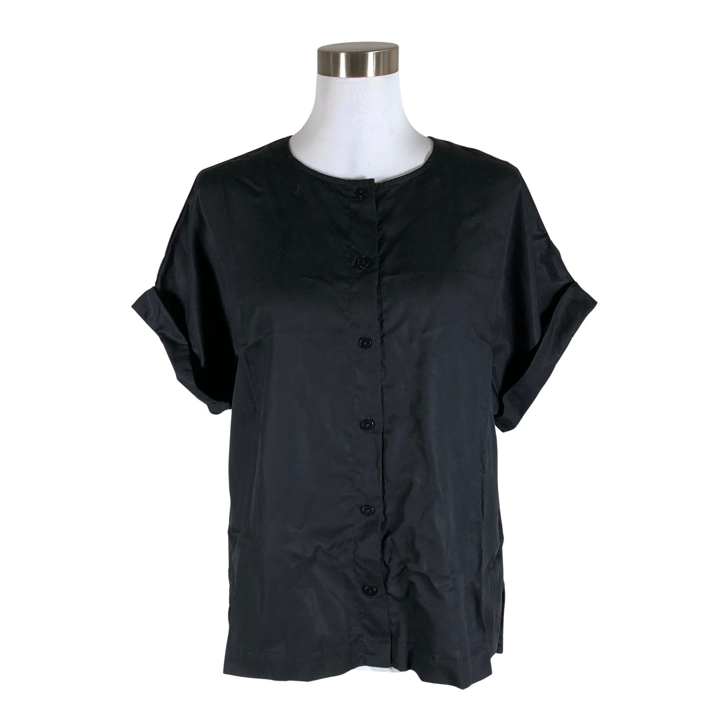 Unisex Papu - Short-sleeved blouse, size 38 - Black (1)