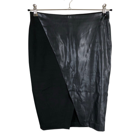 Unisex Lindex - Leather skirt, size 36 - Black ()
