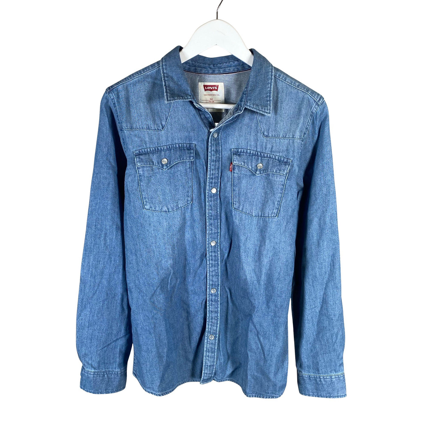 Unisex Levi's - Denim shirt, size 170 - 176 - Light blue (1)