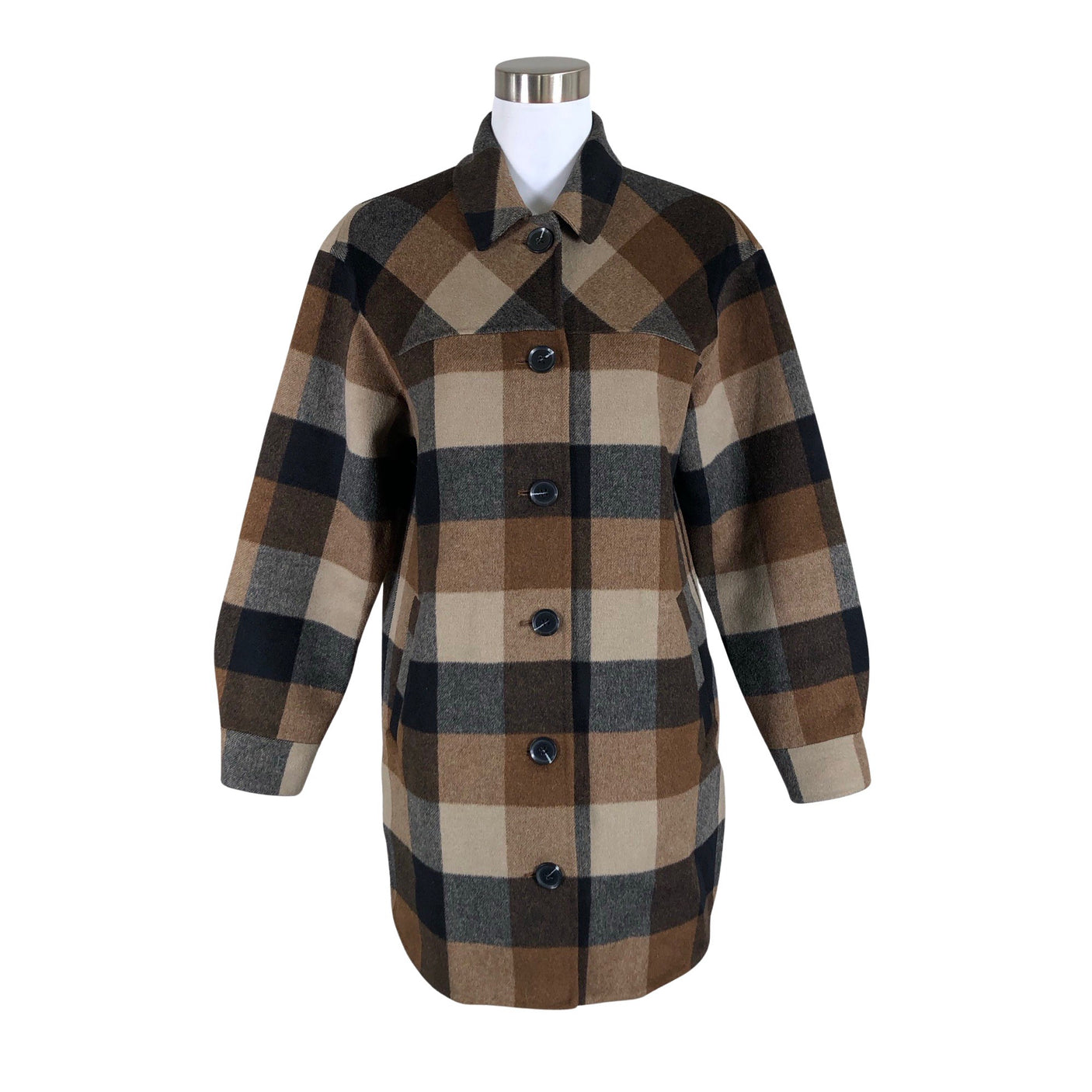 Unisex Nanso - Wool coat, size 34 - Brown (1)