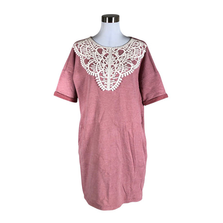 Unisex Lumoan - Tricot dress, size 40 - Light pink ()