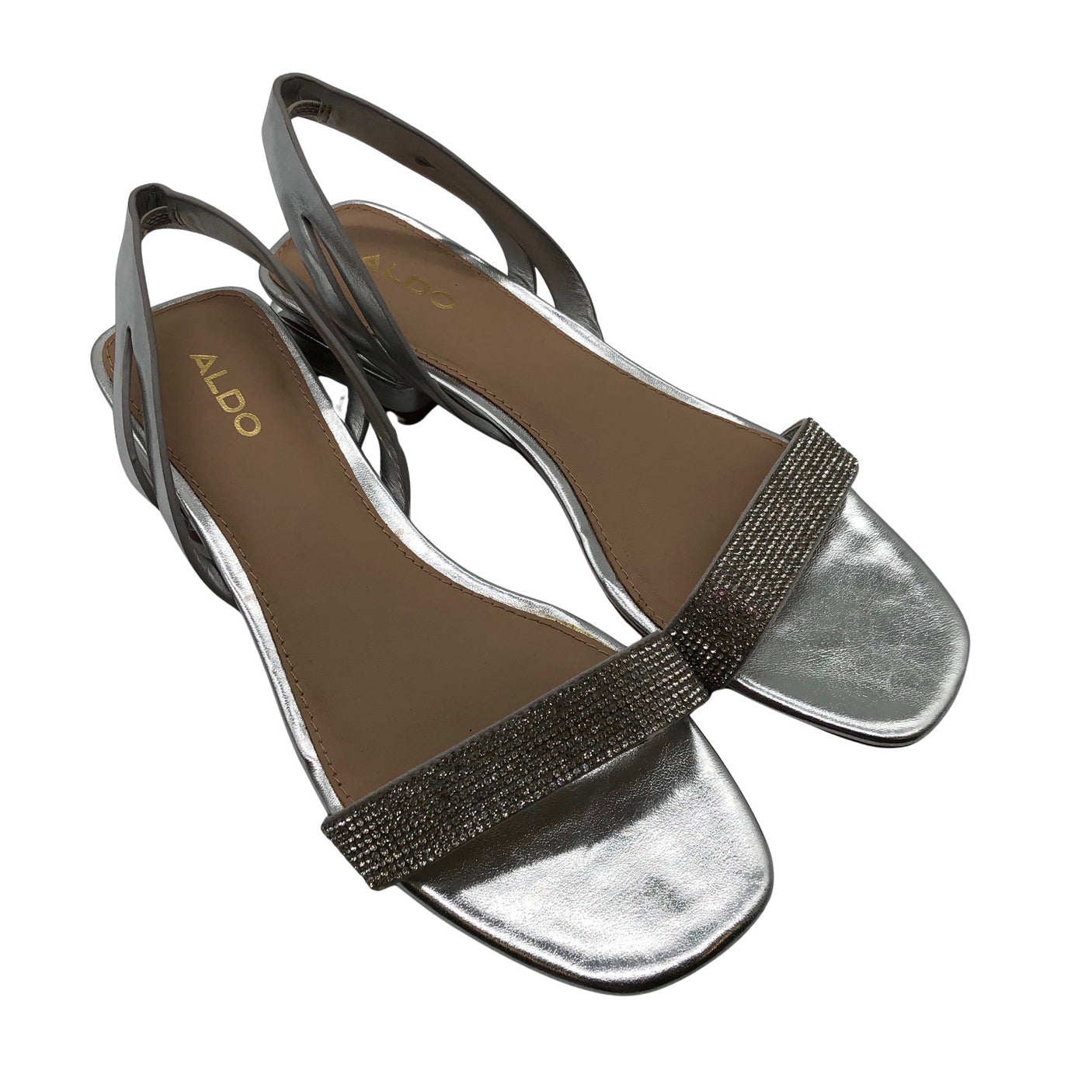 Unisex Aldo - Heeled sandals, size 38 - Silver (2)