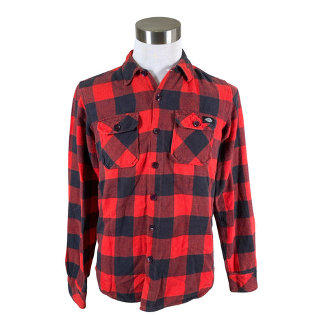 Unisex Dickies - Flannel shirt, size S - Red ()