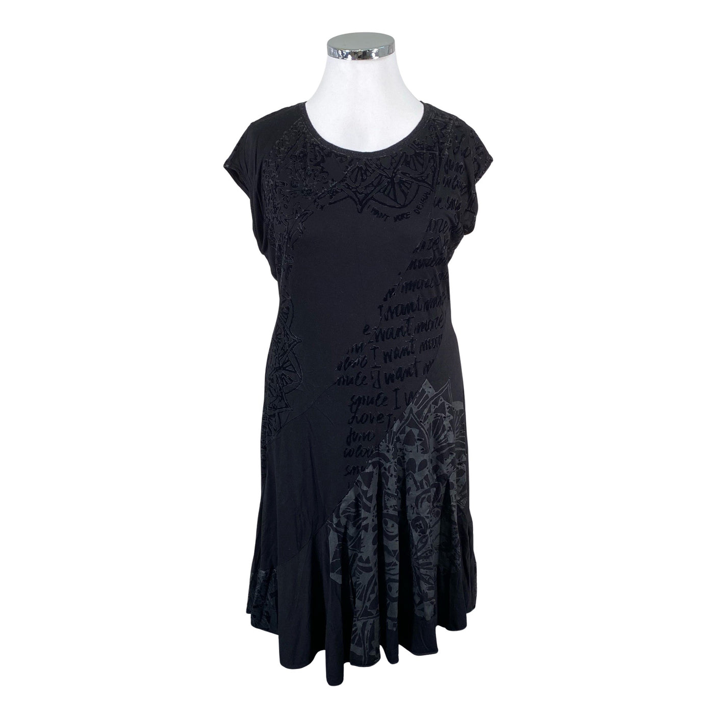 Unisex Desigual - Tricot dress, size 44 - Black (1)