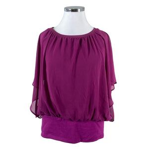 Unisex Soyaconcept - Short-sleeved blouse, size 42 - Violet (1)